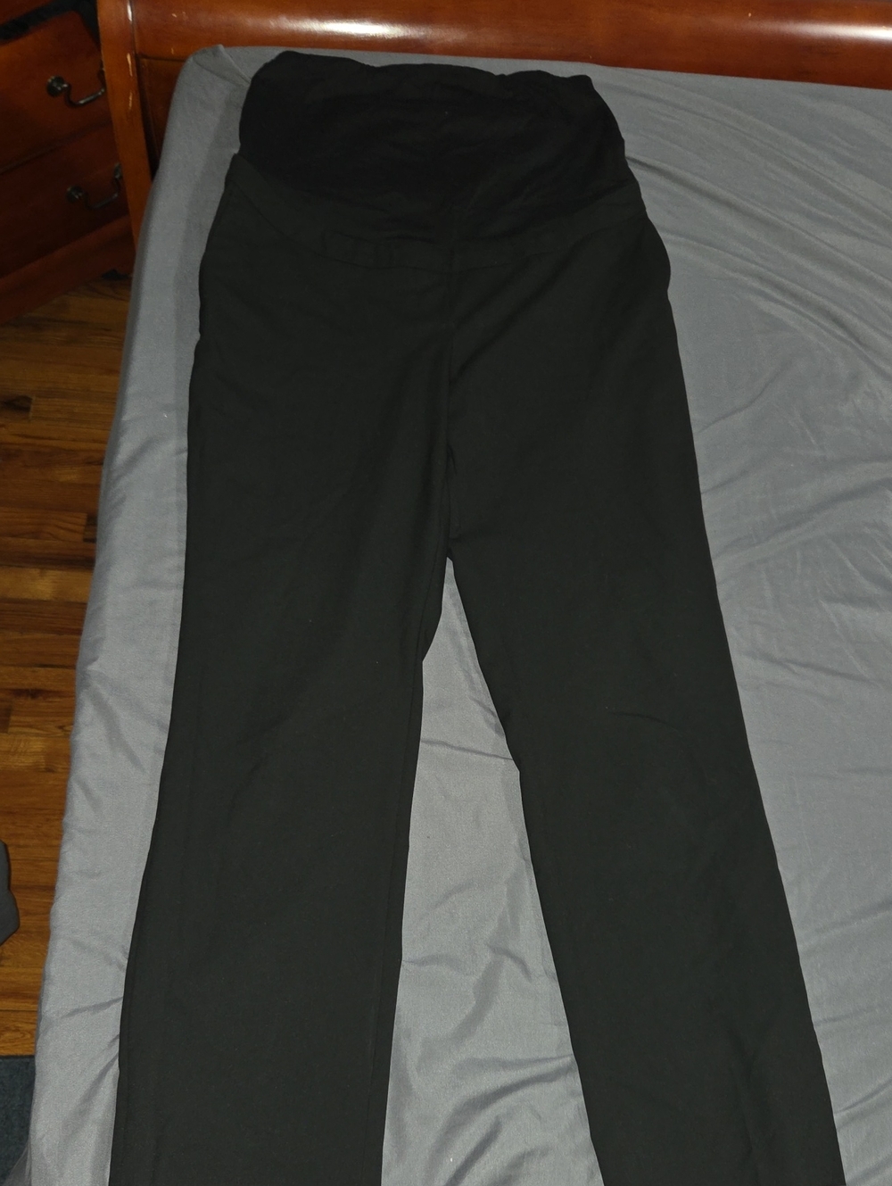 H&M Black Maternity Straight-Leg Pants